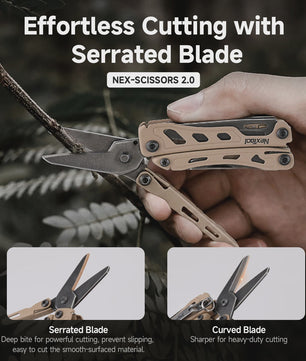NexTool Mini Flagship F12 15-in-1 Multitool: Compacte EDC-vouwtool met tang, schaar, vijl en meer voor outdoor