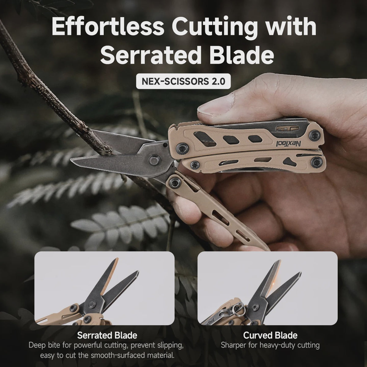 NexTool Mini Flagship F12 15-in-1 Multitool: Compacte EDC-vouwtool met tang, schaar, vijl en meer voor outdoor