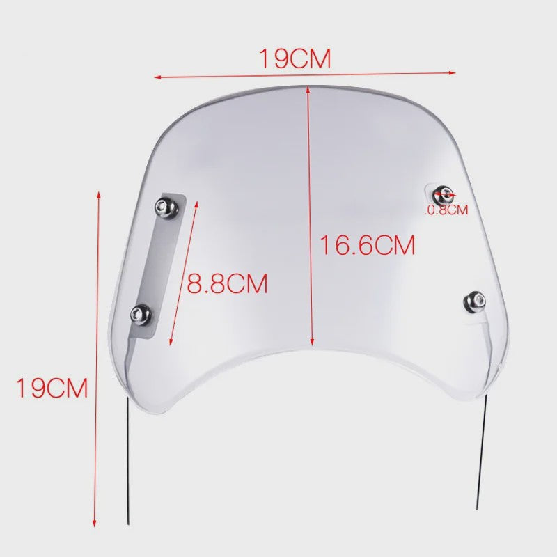 Universele Motor Windscherm voor Harley, Honda, Yamaha, Kawasaki, Suzuki - Verhoog Rijcomfort