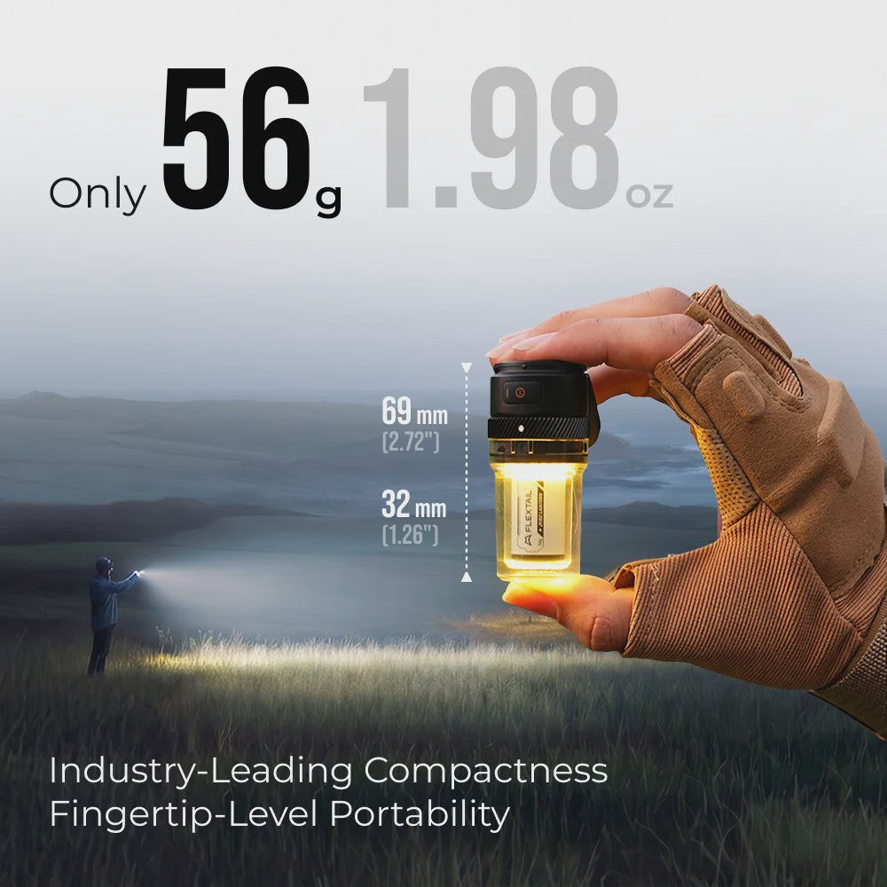 FLEXTAIL ZERO LANTERN: Ultralichte Campinglamp (56g) met 300LM LED & IPX5 Waterdichtheid