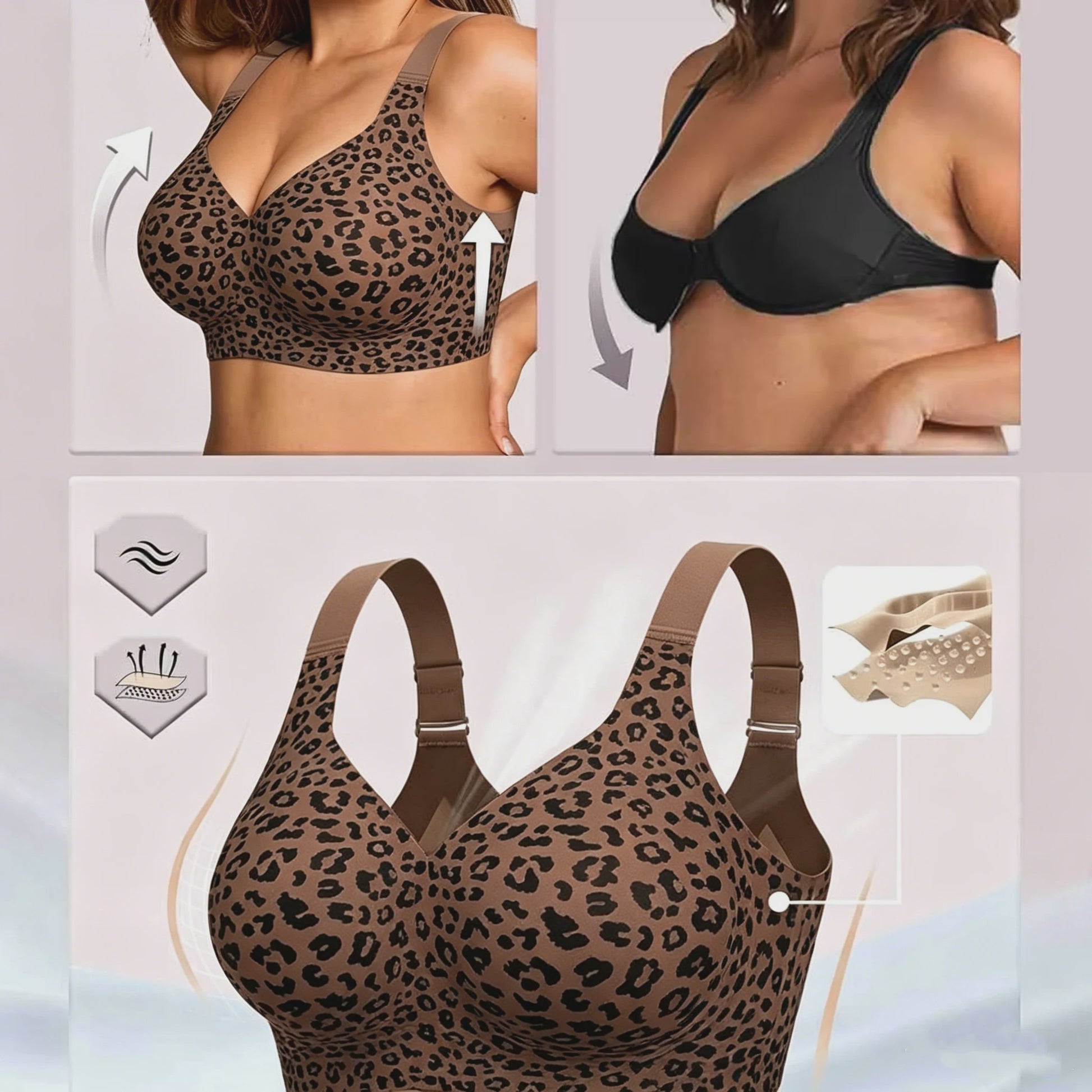Naadloze BH voor Dames: Draadloos, Volle Cup & Push-Up Comfort