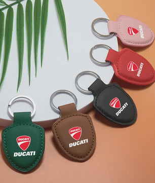 Leren Ducati Autosleutelhanger - Perfect voor Monster, Panigale & meer