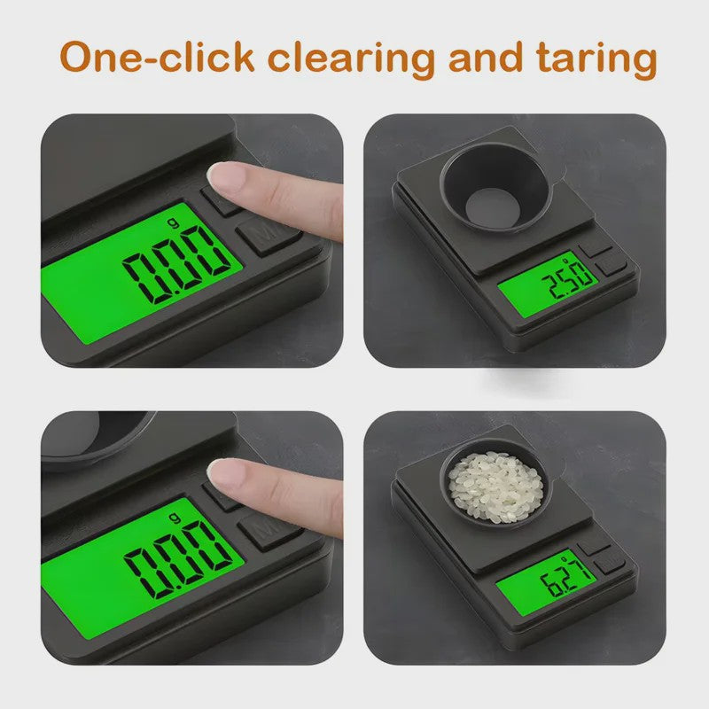 Precisie Keukenweegschaal 0.01g - Digitale Weegschaal voor Voedsel & Sieraden met LCD