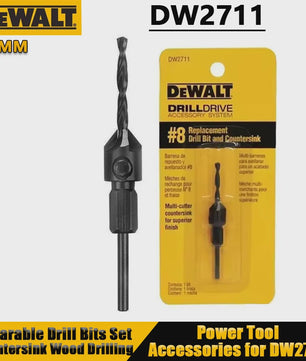 DEWALT DW2710/DW2711/DW2712 Vervangende Boor- en Verzinkset 6/8/10MM