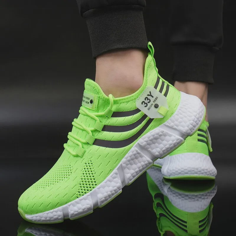 Herensneakers Ademend Lichtgewicht Mesh - Casual Sport & Hardloopschoenen