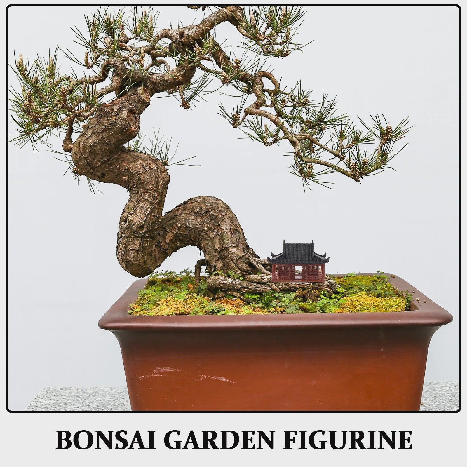Miniatuur Zen Paviljoen Decoratie - Chinese Tempel Beeldje voor Tuin & Huis