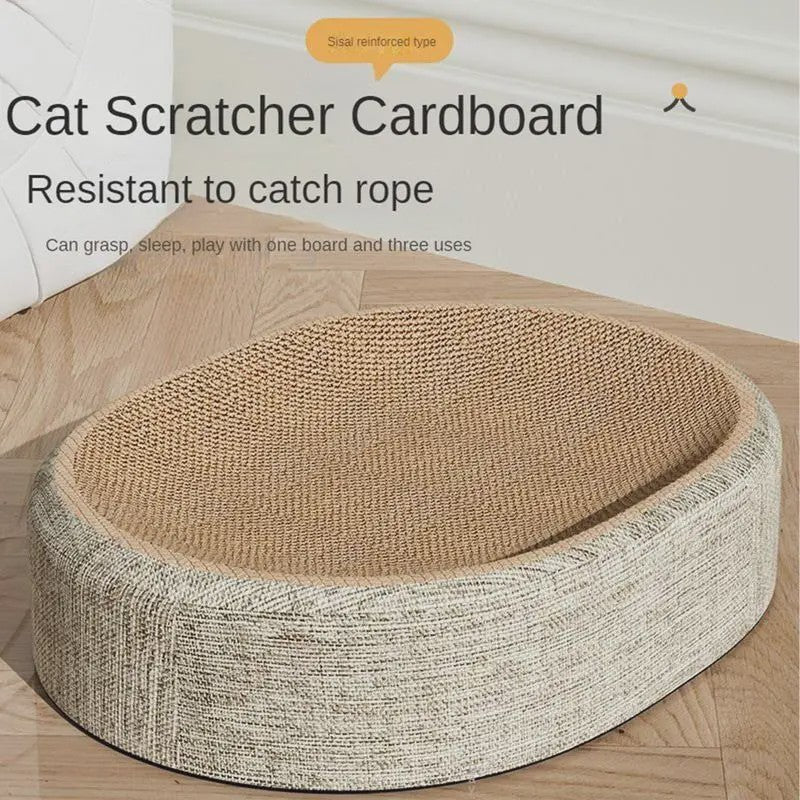 2-in-1 Kattenkrabplank en Nest: Bescherm Meubels & Verwen Je Kat