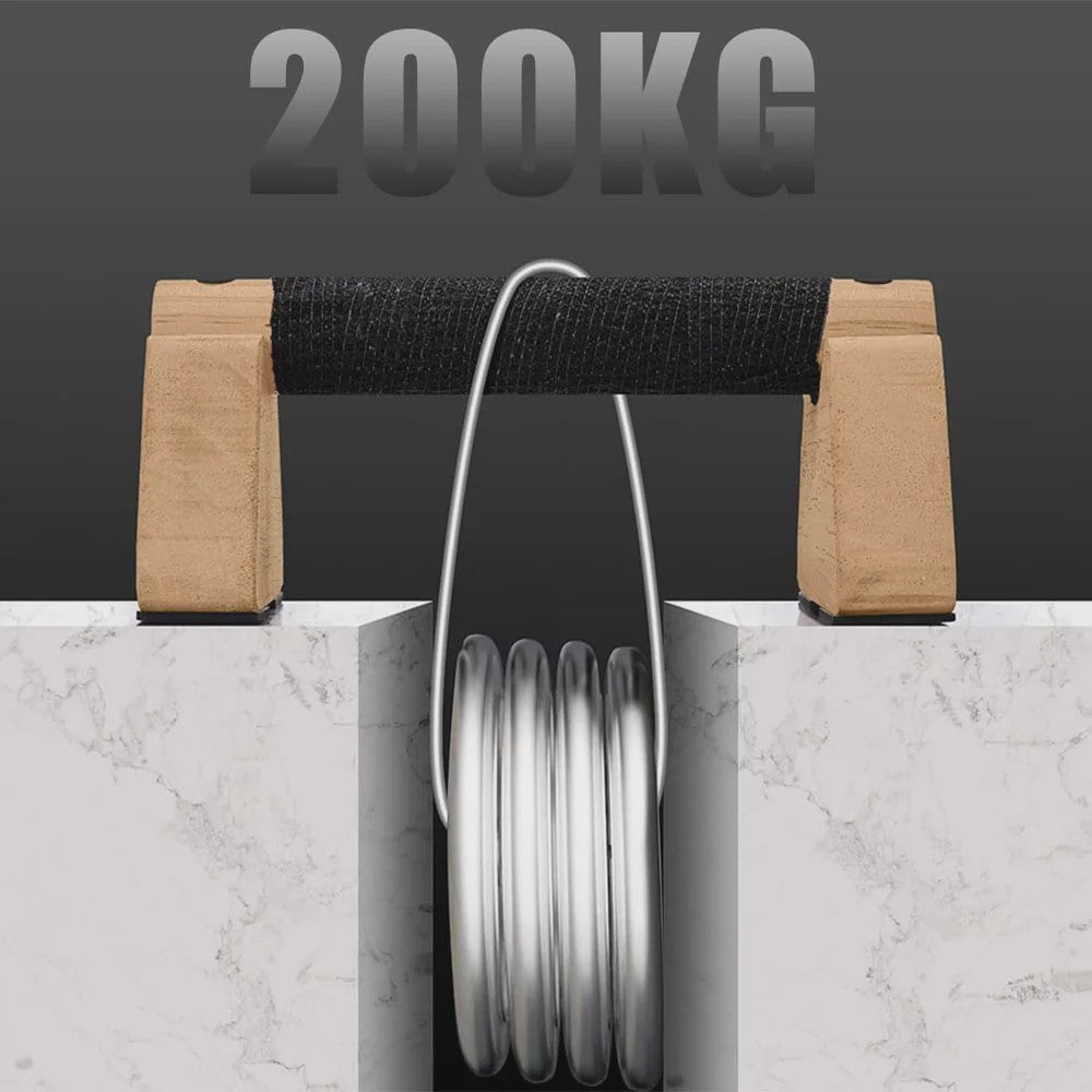Houten Push-Up Bars & Parallettes voor Thuis Workout - Stabiliteit en Comfort