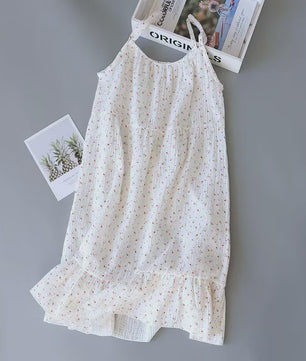 Zomer Pyjama Set Dames - Bloemendruk Nachtkleding met Knopen