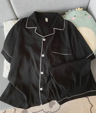 Heren Pyjamaset Korte Mouw & Shorts - Comfortabele Zomer Loungewear