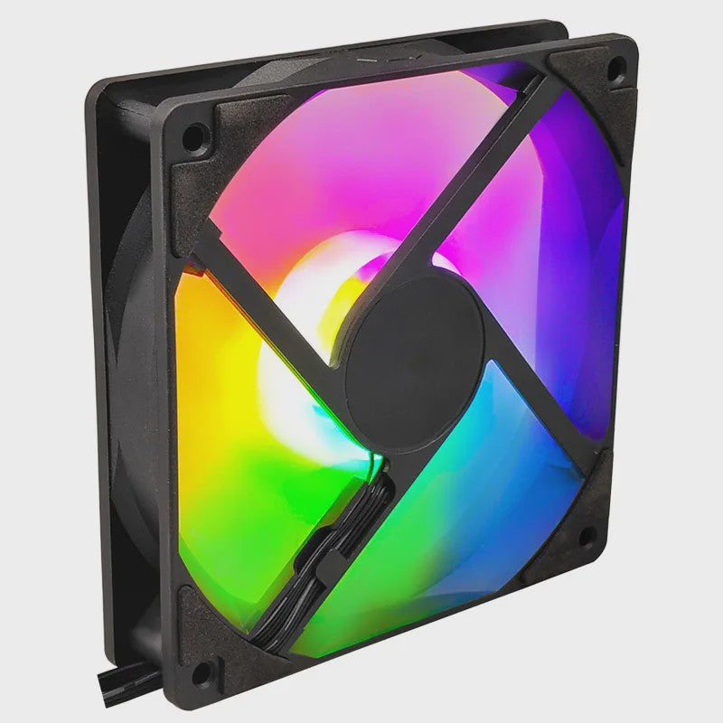 Manmu 120mm Rainbow RGB PC Ventilator - Hoge Koelprestaties voor Gaming PC's