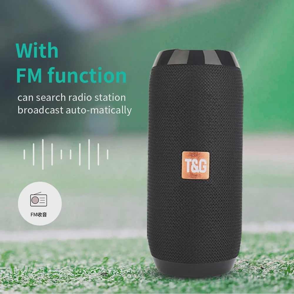 Draagbare Bluetooth Speaker met FM Radio, Subwoofer en 10W Stereo Geluid