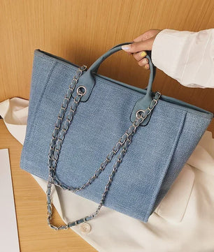 Ruime Dames Tote Bag met Ketting - Schoudertas & Crossbody