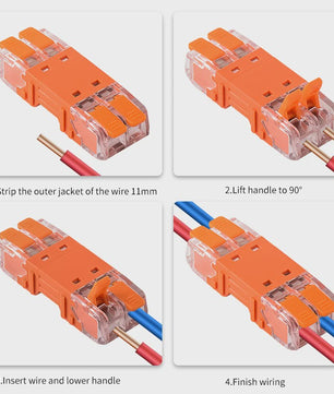 JINH CMK64 Snelkoppeling Klemmenblokken - 2/3/4-polig, Splicing Elektrische Connectoren