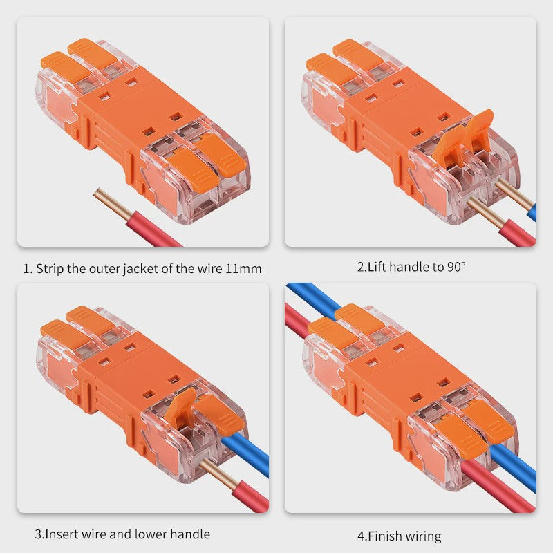 JINH CMK64 Snelkoppeling Klemmenblokken - 2/3/4-polig, Splicing Elektrische Connectoren