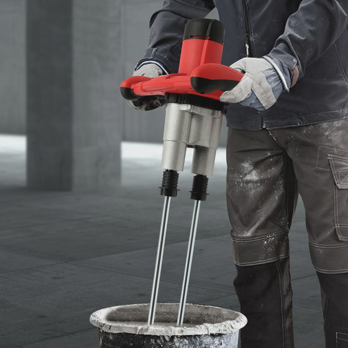 Krachtige 1800W Verf- en Mortelmixer met 2 Snelheden