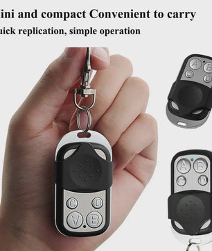 Universele 4-knops 433MHz Afstandsbediening voor Garagedeuren en Poorten - Metalen Drukknoppen