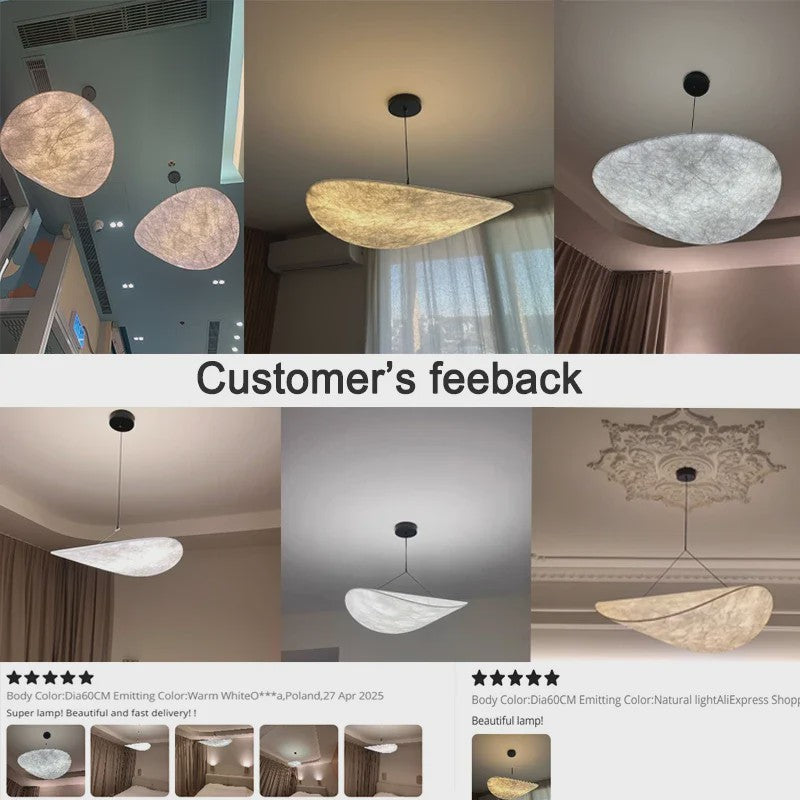 Nordic Stijl Zijde LED Hanglamp - Sfeervolle Verlichting voor Woonkamer en Eetkamer