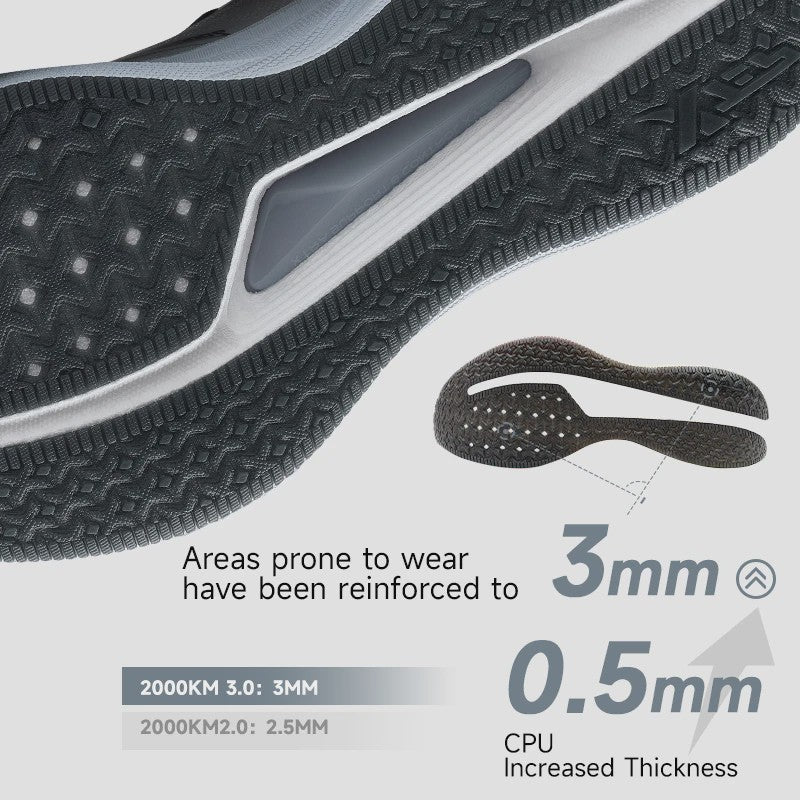 Xtep 2000KM 3.0 Heren Hardloopschoenen - Lichtgewicht, Dempend & Slijtvast