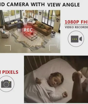 Mini WiFi Camera Full HD 1080P met Nachtzicht en Bewegingsdetectie
