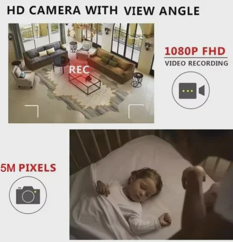 Mini WiFi Camera Full HD 1080P met Nachtzicht en Bewegingsdetectie