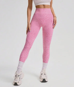 Seamless Leopard Print Hoge Taille Legging - Hip Lifting Fitness & Workout Broek