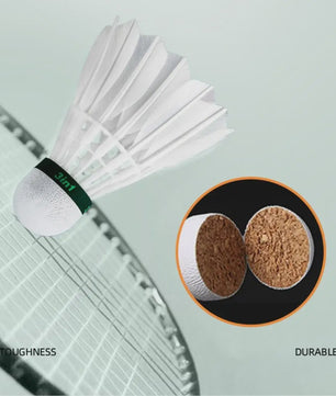 Set van 3, 6 of 12 Duurzame Badminton Shuttles - Pro Training & Outdoor Sport