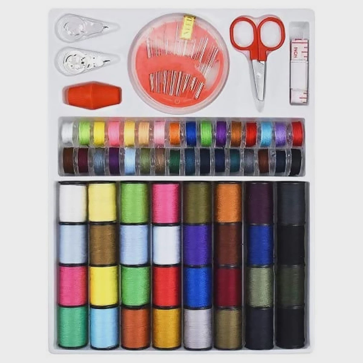 Uitgebreide Naaiset: 64 Kleuren Polyester Garen Spoelen voor Hand- en Machinaal Naaien