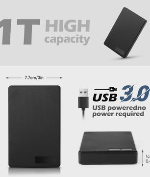Snelle Externe Harde Schijf (HDD) - 1TB tot 5TB - USB 3.0 - Draagbaar & Compatibel