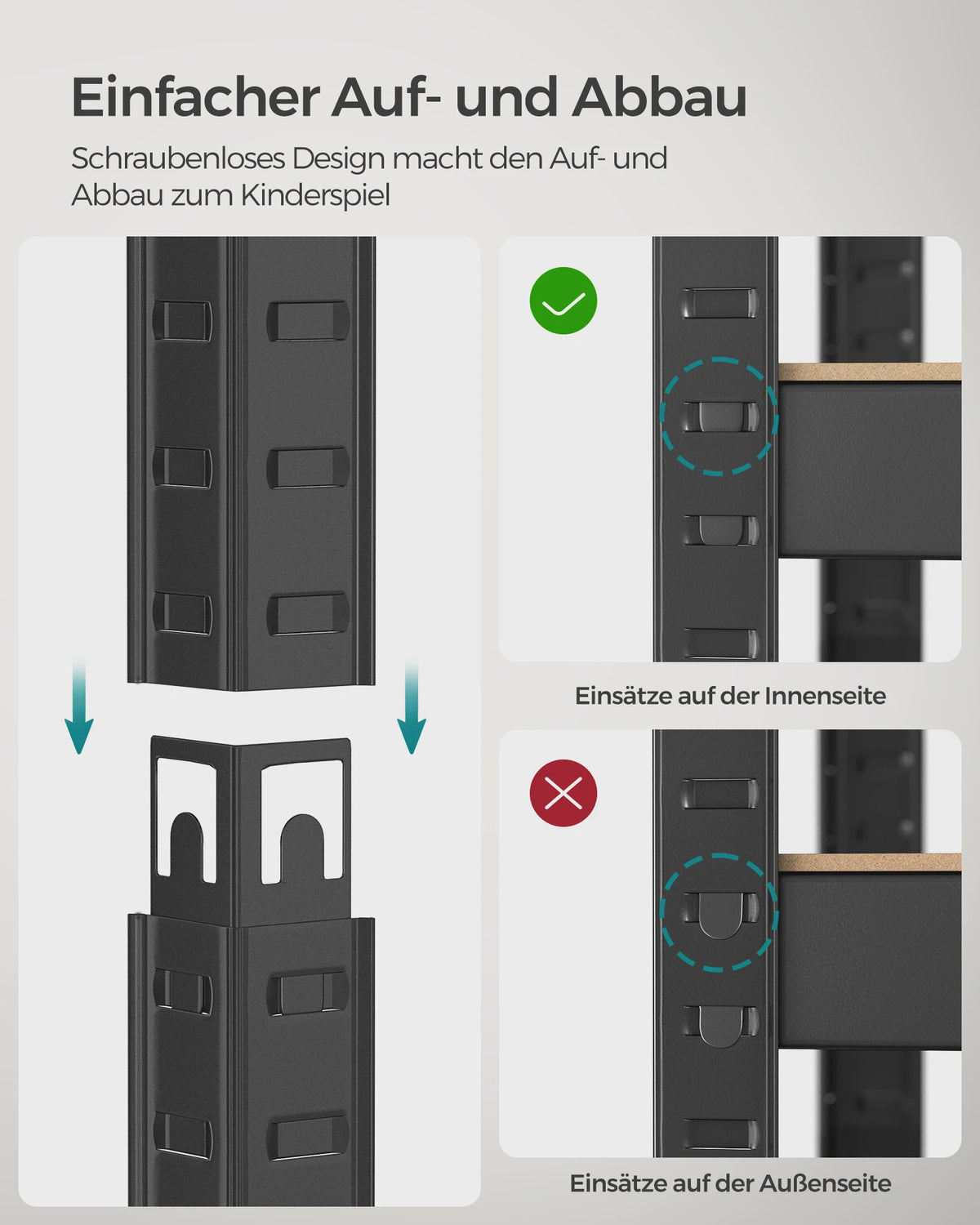 Robuuste Opbergkast - 5 Laags Stellingkast voor Garage, Kelder & Werkplaats | SediaXL