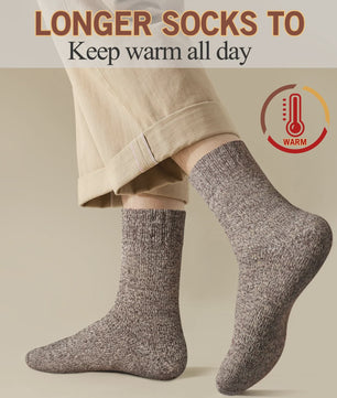 5 Paar Super Dikke Thermosokken Heren & Dames - Winter Warm & Anti-Koud