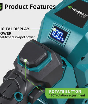 Accu Heggenschaar 53cm - 3000 RPM - 180° Verstelbaar - Makita Accu Compatibel