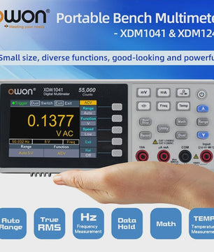 OWON XDM1041 Digitale Multimeter: 55000 Counts, True RMS, 3.5" LCD & USB