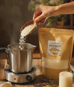1000g Pure Natuurlijke Sojawas - Ideaal Grondstof voor DIY Kaarsen Maken