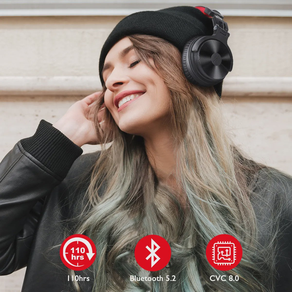 Oneodio Draadloze Bluetooth 5.2 Gaming Headset met 110 Uur Batterijduur & Boom Microfoon