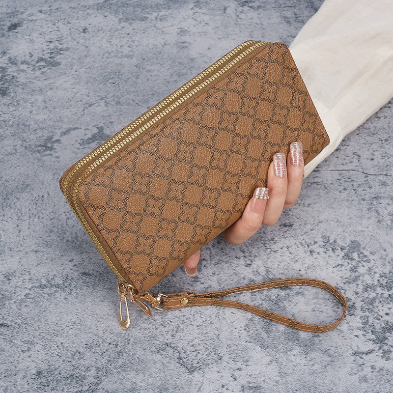 Multifunctionele Dames Portemonnee Clutch: Telefoon, Kaarten & Geld - Ritsluiting