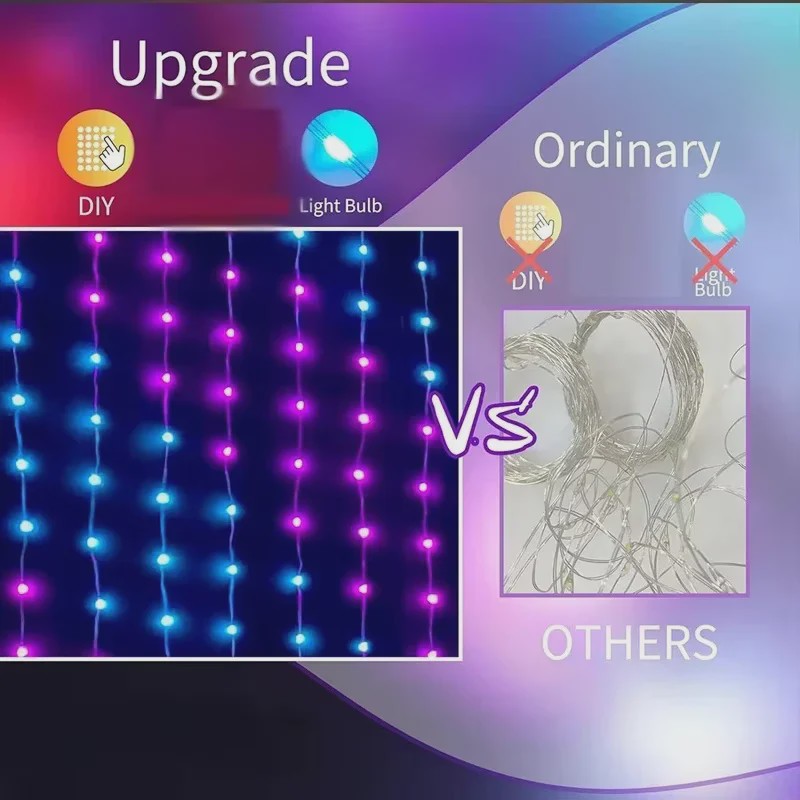 Slimme LED Gordijnlamp met APP-bediening - Creëer Unieke Sferen