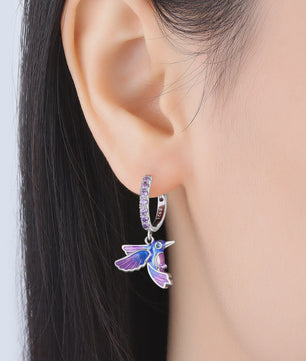 Exquise 925 Sterling Zilveren Oorbellen: Kolibrie & Papegaai - Mode Sieraden