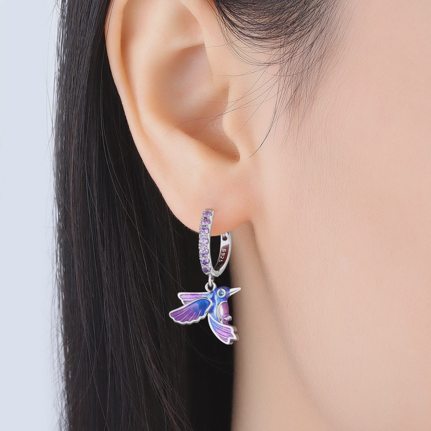 Exquise 925 Sterling Zilveren Oorbellen: Kolibrie & Papegaai - Mode Sieraden