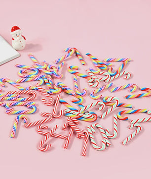 Mini Kerststokjes (10/30/50 Stuks) - Kleurrijke & Rode Candy Cane Decoraties voor Kerst DIY & Huisdecoratie