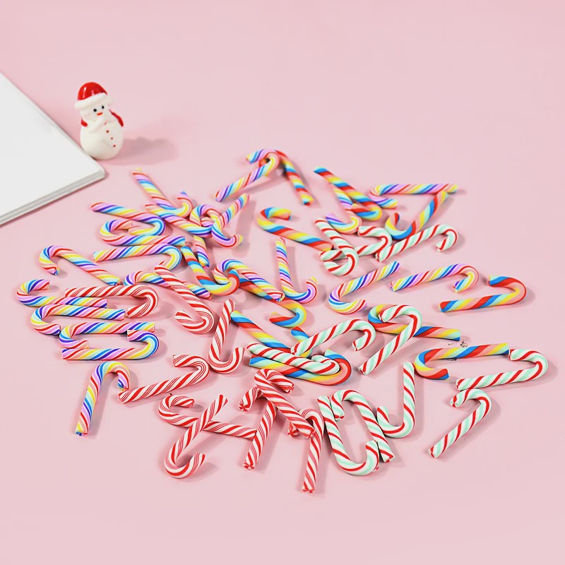 Mini Kerststokjes (10/30/50 Stuks) - Kleurrijke & Rode Candy Cane Decoraties voor Kerst DIY & Huisdecoratie