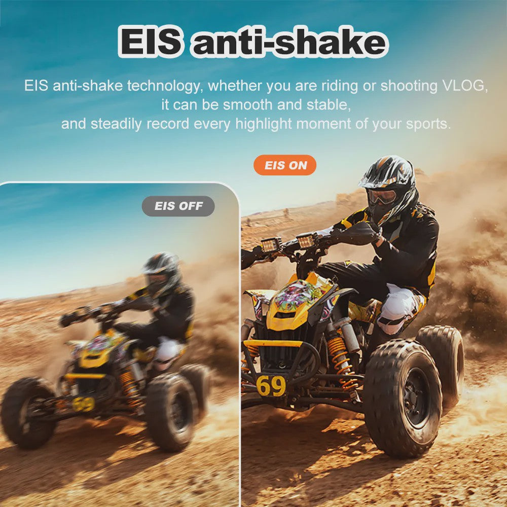 Ourlife 5K Action Camera met 2.0" Touchscreen, WiFi, 170° Groothoek & 30M Waterdicht