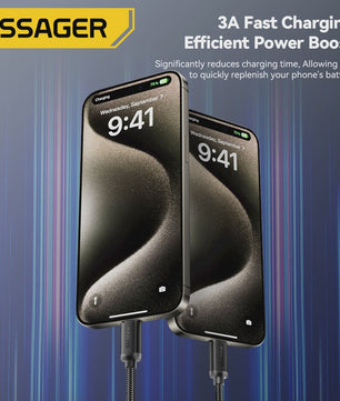 Essager 3A USB-C Laad- en Datakabel - Snel Opladen & Dataoverdracht