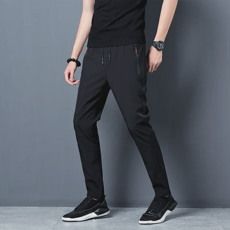Heren Casual Broek Slim Fit Jogger met Elastische Taille - Blauw, Zwart, Grijs - Plus Size
