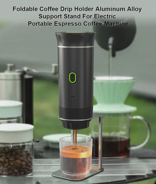 Opvouwbare Aluminium Koffie Drip Stand - Universeel voor Espresso & Pour-Over - Ideaal voor Camping & Reizen
