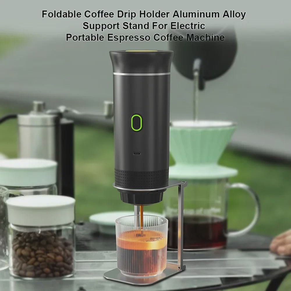 Opvouwbare Aluminium Koffie Drip Stand - Universeel voor Espresso & Pour-Over - Ideaal voor Camping & Reizen