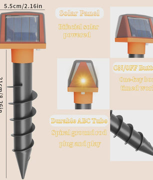 Solar Mollenverjager & Slangenverjager - Geluidsgolf & IP66 Waterdicht