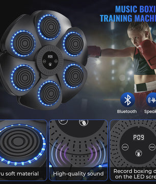 Slimme Muzikale Bokstrainer - Wandmontage Fitnessapparaat met LED Targets