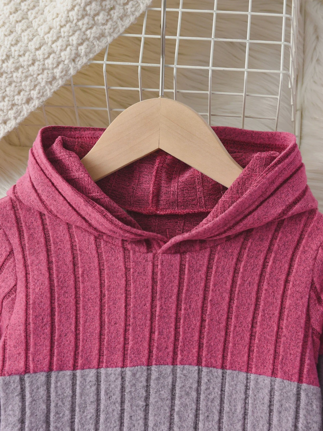 Set Meisjes Hoodie met Broek - Colorblocking Stijl voor Lente & Herfst Uitjes