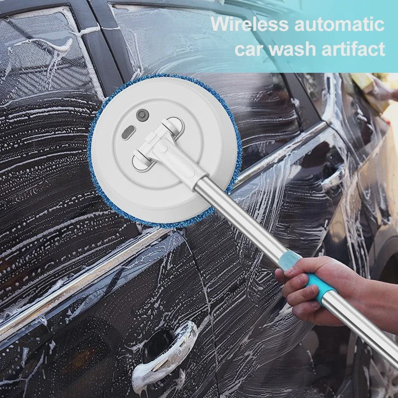 Draadloze Spin Mop: Automatische Vloer-, Auto- en Ramenreiniger